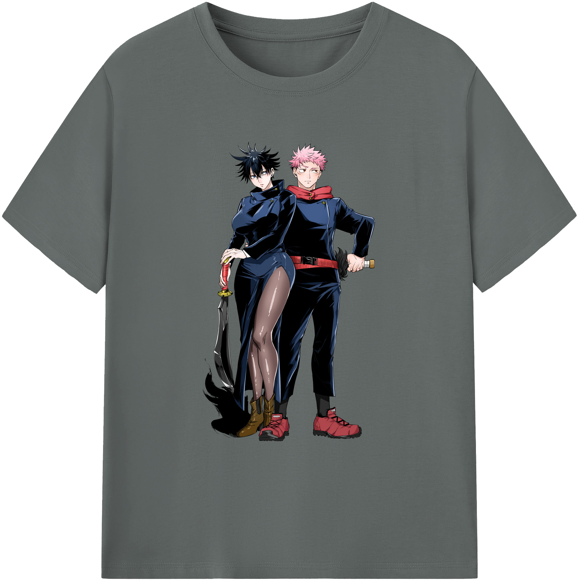 （画像用） 呪術廻戦 Jujutsu Kaisen 綿100％ メンズ半袖Tシャツ｜肌触りやわらか＆通気性